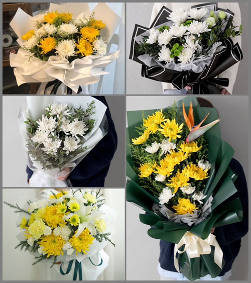 浙江省金华婺城区箬阳乡周坞村白事花束代送